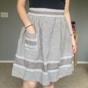 Vintage gingham apron